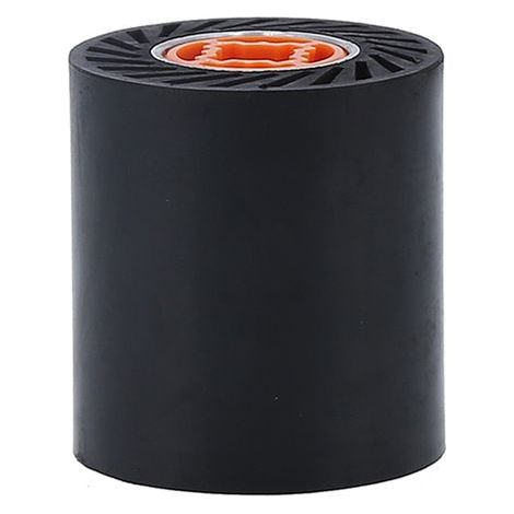 Rouleau abrasif caoutchouc âme aluminium 90x100mm alésage carré 25,4mm noir pour machine à tirer fils polissage silencieux (1/5)