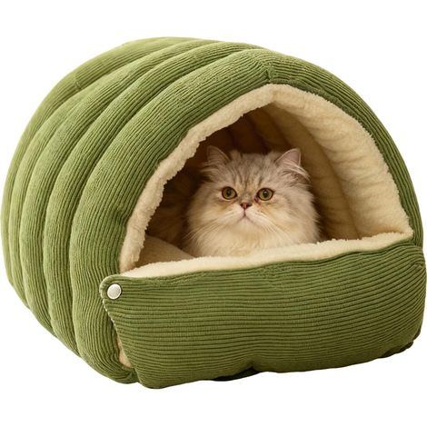 Lit en Forme De Caverne pour Chat Tente De Nid Doux pour Chien (1/5)