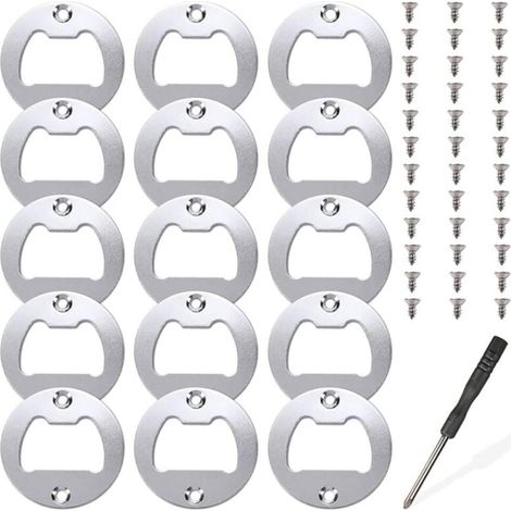 15 ensembles d'inserts de décapsuleur, kit de pièces d'insertion en métal pour ouvre-bouteille, moules de coulée en résine, ouvre-bière en résine, accessoires de bricolage (1/5)