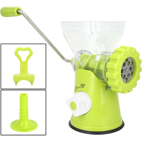 Hachoir à viande manuel pour la maison, machine à saucisses manuelle, lames en acier inoxydable pour la cuisine (1/5)
