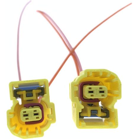 Connecteur de faisceau de câbles du capteur de collision compatible avec Volkswagen Audi A3/A4L/A6L New Energy Q7/Q3/Q5 (bleu-jaune) -- JB2094-2P