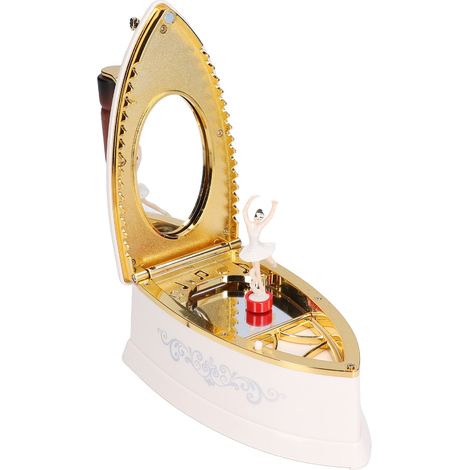 Coffret musical créatif tête de fer électrique danseuse ballerine boîte à musique décor pour fille cadeau anniversaire blanc (1/5)