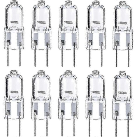 Lotto di 10 lampadine alogena G6.35 2 poli, 12 V, 35 W, dimmerabile, 2700k, ai lampadari e lampade di office (1/5)