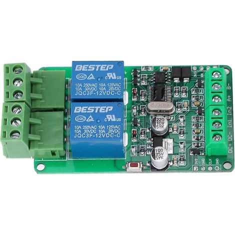 2-Kanal-Relaismodul, 2 Schalteingänge, 12 V für RS485/TTL-Kommunikation