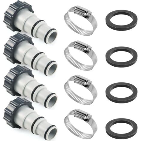 Adaptateur de tuyau de piscine Intex à raccord fileté A avec conversion de raccord pour tuyaux de 1,5" et 1,25" (1/5)