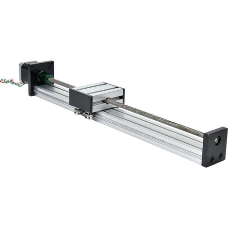 Rail de guidage linéaire trapézoïdal à arbre unique et vis à billes 0808 avec moteur 57 (plage de déplacement efficace 300 mm) (1/5)