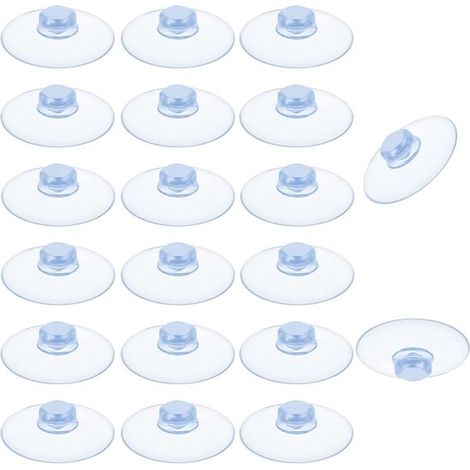 10 ventouses puissantes (20 mm) - PVC transparent - ventouses pour décorer les fenêtres lors de fêtes à la maison (1/5)