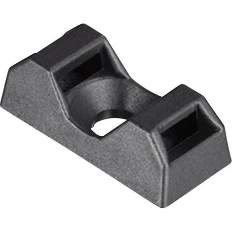 HellermannTyton CTQM5-PA66-BK-C1 Embase de fixation vissable 151-10930 4 voies noir 1 pc(s)