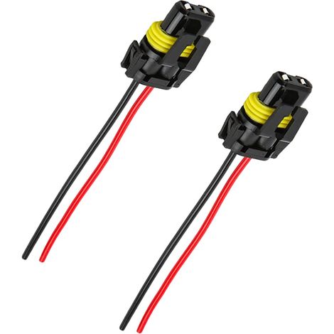 2 conectores para arnés de cableado de faros, adaptador hembra 9005, 9006, 9012 HB3 y HB4, conectores para faros delanteros y antiniebla, accesorios para coche. (1/5)