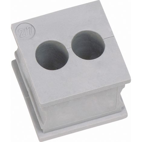 Icotek KT 2/5 Kabeldurchführung geschlitzt  Klemm-Ø (max.) 5 mm  Elastomer Grau 1 St.