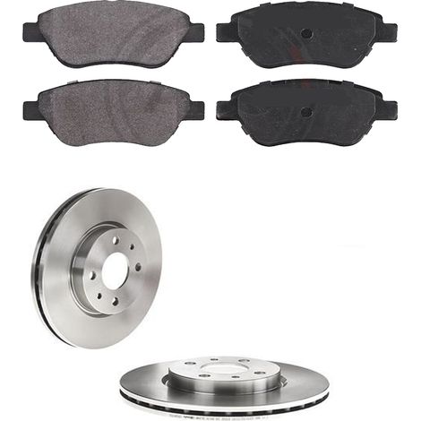 KIT FRENI ANTERIORI compatibile con PEUGEOT BIPcompatibile con TEPEE - DISCHI + PASTIGLIE OEM: P 23 141 / 16422 /SOSTITUZIONE DIRETTA/BASSA POLVERE/SILENZIOSO (1/5)