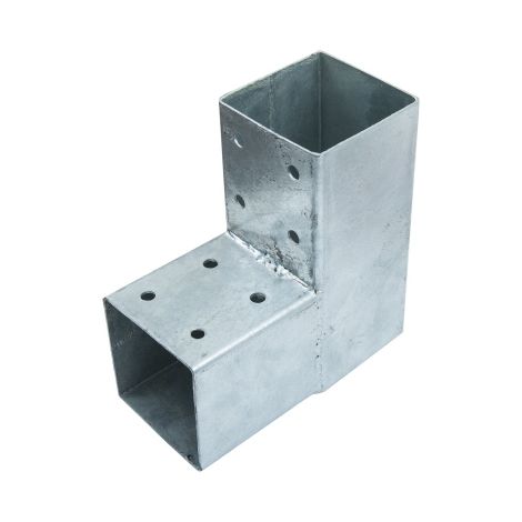 Pfostenecke einfach, 91mm 200x200mm, fvz., 2 Hülsen