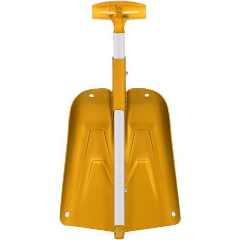 Schneeschaufel, komfortabler Griff, teleskopische Schneeschaufelverlängerung, feine Textur für den Außeneinsatz (Gold)