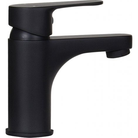 Serbia – Robinet de lave-mains mitigeur noir mat – Cuivre et alliage de zinc – Finition élégante pour salle de bain moderne – Eau chaude et froide (1/5)