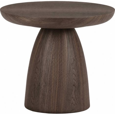 Table d'appoint ronde effet noyer - Noyer (1/5)