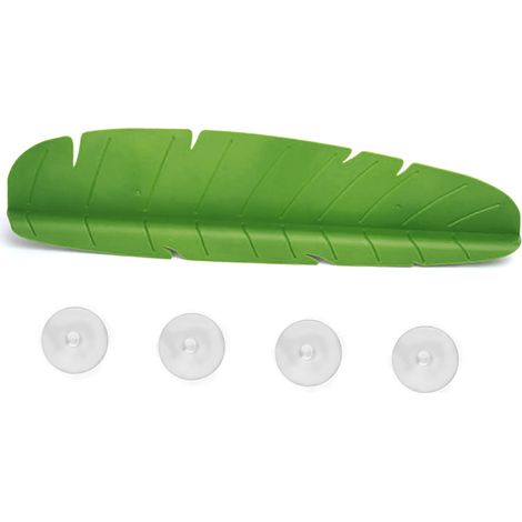 Protector antisalpicaduras para baño – Verde – PP TPR – 49 x 6 x 11 cm – 160 g – Incluye 4 ventosas y placa deflectora (1/5)
