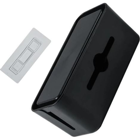 Boîtier de Gestion des Câbles Multiprise Noir Corps Détachable et Support Téléphone pour Maison et Bureau, Organiseur Câble Secteur Pratique (1/5)