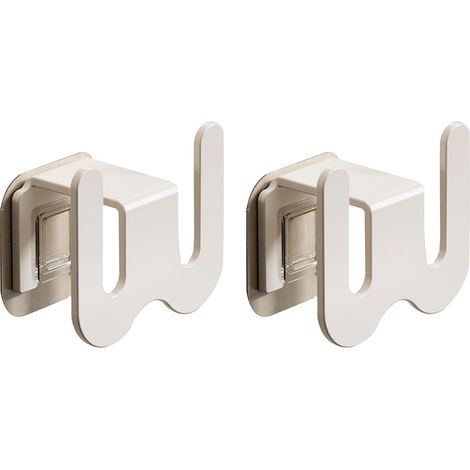 Filiyano – Support de douchette mural réglable en plastique ABS de qualité professionnelle, finition chromée, diamètre extérieur de la barre (1/3)
