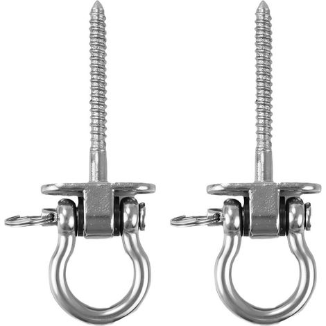 Crochet de suspension pour hamac sur poutres en bois, 2 pièces, suspension en acier inoxydable 304, support de plafond robuste pour fauteuil hamac
