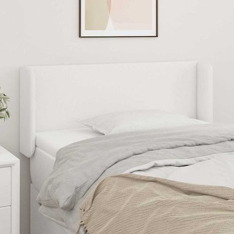 vidaXL Cabecero de cuero sintético blanco 103x16x78/88 cm (1/5)