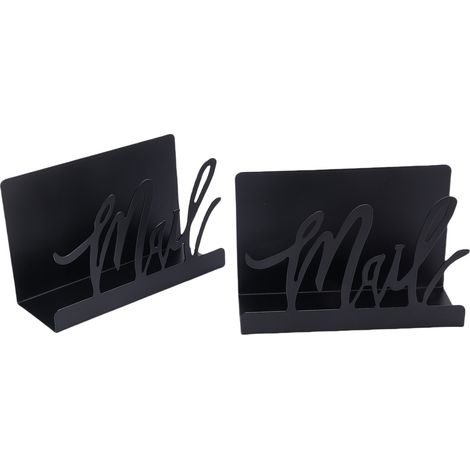 Support de comptoir de courrier, Base antidérapante, organisateur de bureau en métal élégant pour enveloppe de lettres (1/5)