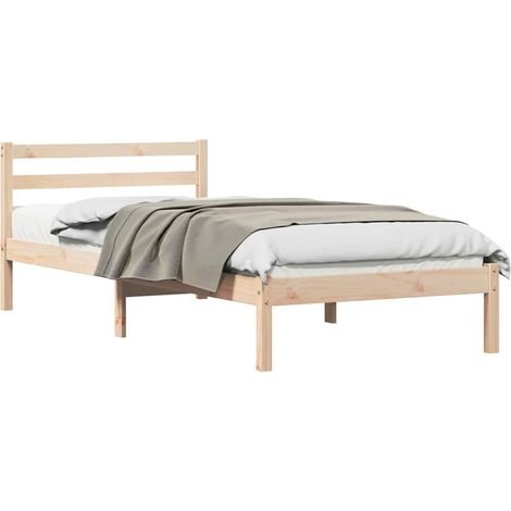 Maison Exclusive - Estructura de cama con cabecera Marrón 215,5 x (1/5)