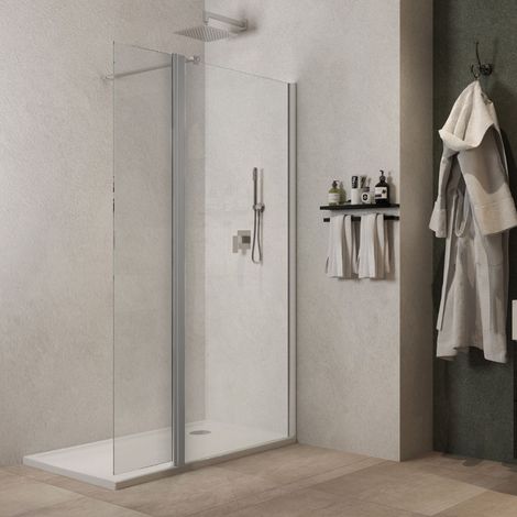 Parete doccia walk in basculante lorna l112f cristallo 8 millimetri 137-139 cm (1/4)