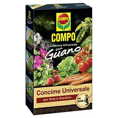 COMPO Concime Universale per Orto e Giardino, Con Guano, Con misurino dosatore, 3 kg (1/3)
