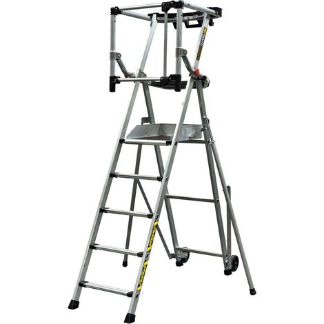 Centaure – Plate-forme roulante 5 marches à hauteur fixe 1.20m – Charge maximale 150kg – Système Lock In pour accessoires – Conforme norme PIRL (1/5)