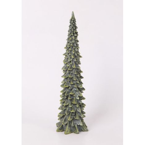 Deko-Tannenbaum Polyresin 38 x 11 cm grün Weihnachtscharaktere