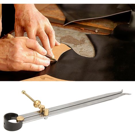Compas à ressort rectifié avec précision, en acier au carbone et laiton, à pattes plates, 250 mm (1/5)