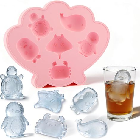 Moule à Glaçons, Reutilisable Bac à Glaçonss, Moules à Glaçonss, Bacs à Glaçons en Silicone, Bac Glacon Silicone Sans BPA, Bacs a Glacon Silicone pour Cocktail, Whisky, Café, Crème Glacée (A) (1/5)
