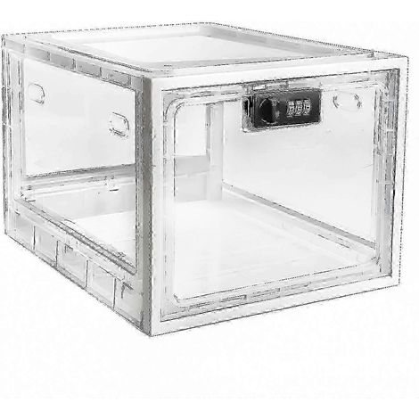 Selbstdisziplin-Timer-Schließfach für Tablets, Smartphones & iPads, Aufbewahrungsbox für Spiele & lebensmittelechte Box Transparent (1/5)