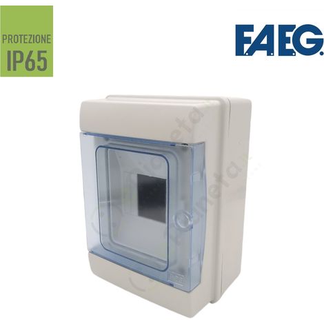 Quadro elettrico centralina stagna 2-4 moduli DIN IP65 box superfice esterno a parete impermeabile scatola per interruttori (1/5)