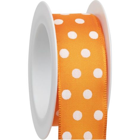 Braun & Company Geschenkband orange 25 mm x 2 m Geschenkverpackungen