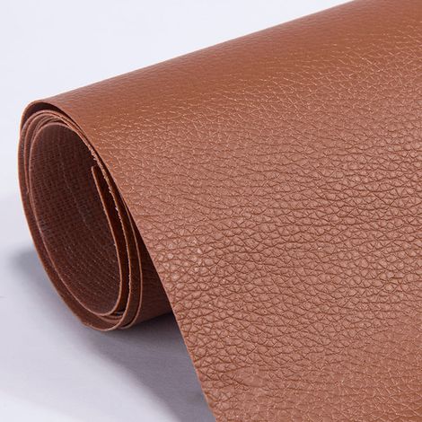 Patch En Cuir Réparation, Patch En Cuir, 5 pièces patch en cuir auto-adhésif, Cuir artificiel durable, résistant au frottement, autocollant, pour sièges dauto, canapés (20 x 30cm, Brun clair) (1/5)