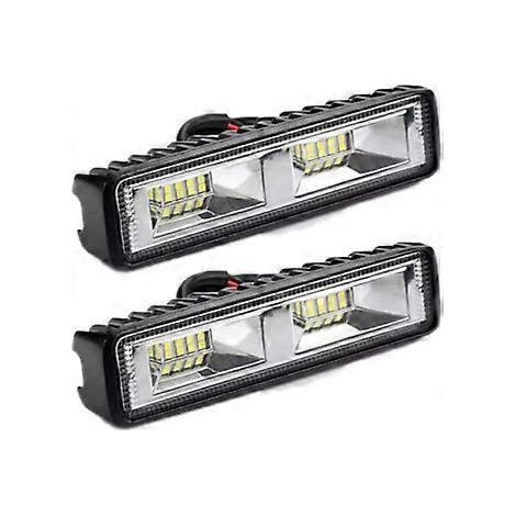 Projecteurs de travail LED 12V/24V, 16 LED, 48W, étanches IP67, projecteurs de travail tout-terrain à longue portée pour voitures, motos, tracteurs, camions, quads, SUV (48W) (1/5)