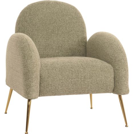 [NEUWERTIG] Lounge-Sessel HHG-262, Cocktailsessel Sessel, Retro Nosagfederung Stoff/Textil Chenille hellgrün