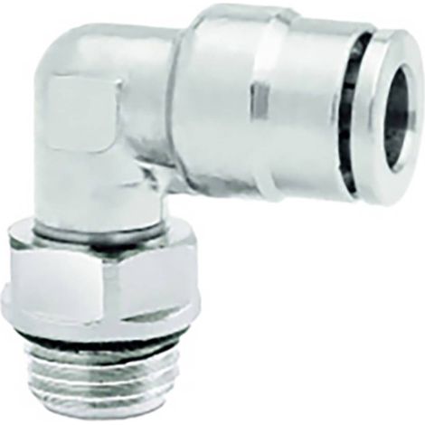 IMI NORGREN Raccordo angolato orientabile 102470618 Filetto esterno: 1/8 Ø tubo: 6 mm 1 pz.