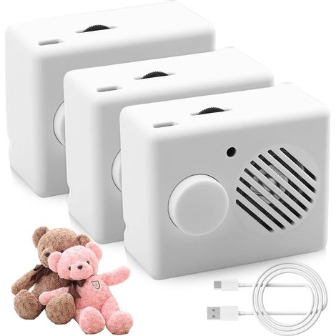 3 pcs Enregistreur vocal, 360 secondes, plastique ABS, pour peluche, jouet DIY, cadeau (1/5)