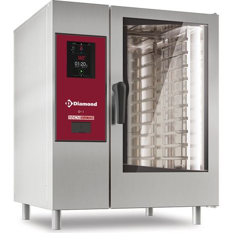 Four électrique touch vapeur directe / convection 10 x GN - Diamond