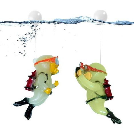 Aquariumdekorationen, Mini-Taucher, niedlich und schwimmend, Aquariumdekoration für Zuhause, Büro, Aquariumzubehör
