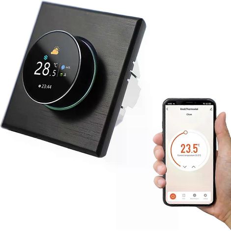 Qiumi Smart Wifi Farbknopf-Thermostat Klimaanlagen-Temperaturregler, kompatibel mit Alexa und Google Home (1/4)