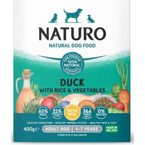 Naturo Erwachsene Schale 400 g – Enten-Naturreis-Gemüse 400 g