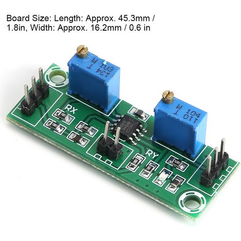 2 Pièces LM358 Amplificateur de Signal Faible 3.5-24V, Collecteur d'Impulsions DC 15-20mA pour Amplification de Tension (1/5)