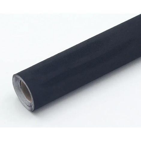 (noir - 20 x 30 cm) Tissu suédé autocollant, idéal pour la modification des panneaux de porte intérieurs de voiture et les fournitures d'atelier. (1/4)