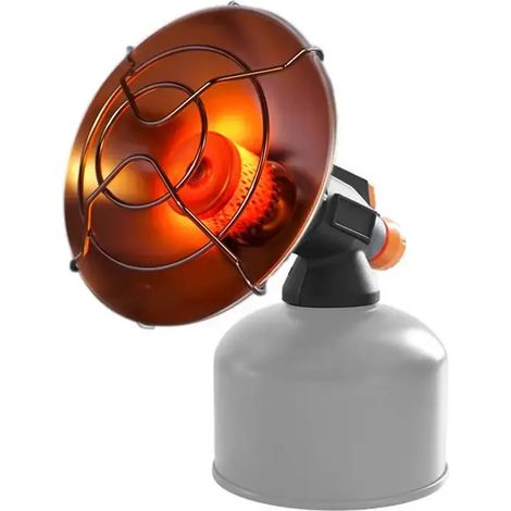 Mini chauffage à gaz portable pour l'extérieur, idéal pour garder au chaud lors de vos sorties camping. Résistant au vent, en acier inoxydable, avec boîte de rangement et réchauds de cuisine portables (1/4)
