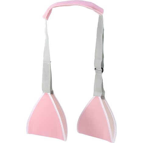 Attelle ajustable pour bras adulte et enfant, soutien d'épaule anti-fracture et entorse, sangle de maintien rose (1/5)