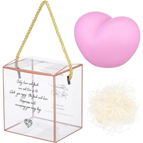 Veilleuse Forme Cœur PVC Petite Lampe de Chevet Romantique pour Chambre Fille Cadeau Saint-valentin et Anniversaire (1/5)