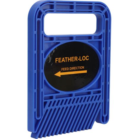 Lot de 2 guide-lame réglable étendu pour scie à table et défonceuse, dispositif de sécurité en bois, bleu (1/5)